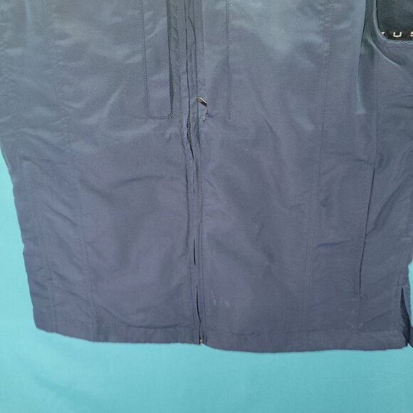 Scottevest Mens Medium Navy Blue Travel Vest With Multiple Pockets & Zipper Clos - Picture 5 of 15